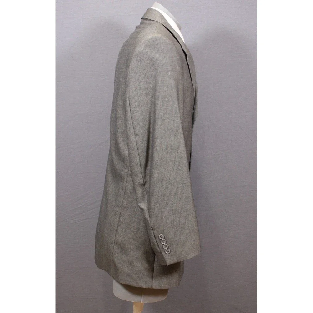Kenneth Cole NY Wool Gray 2 piece Suit 3 Btn 43L Pleated Fronts 34